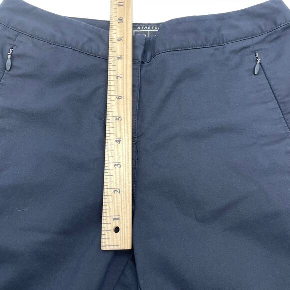 ADIDAS Pants Black Cropped Ankle Stretch Athletic (FLAWED) Women's Sz 2 - Picture 7 of 8